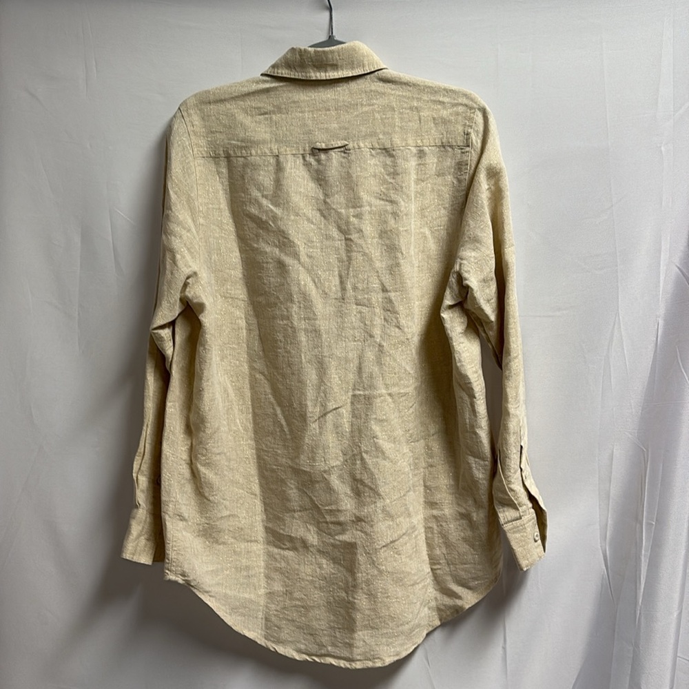 Solid & Striped Beige Button-Down Swim Coverup - image 3